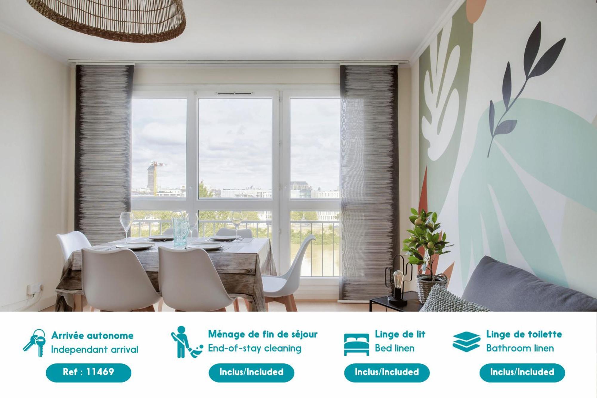 Apartament Escapade Sur L'Ile De Nantes Avec Vue Sur La Loire Zewnętrze zdjęcie